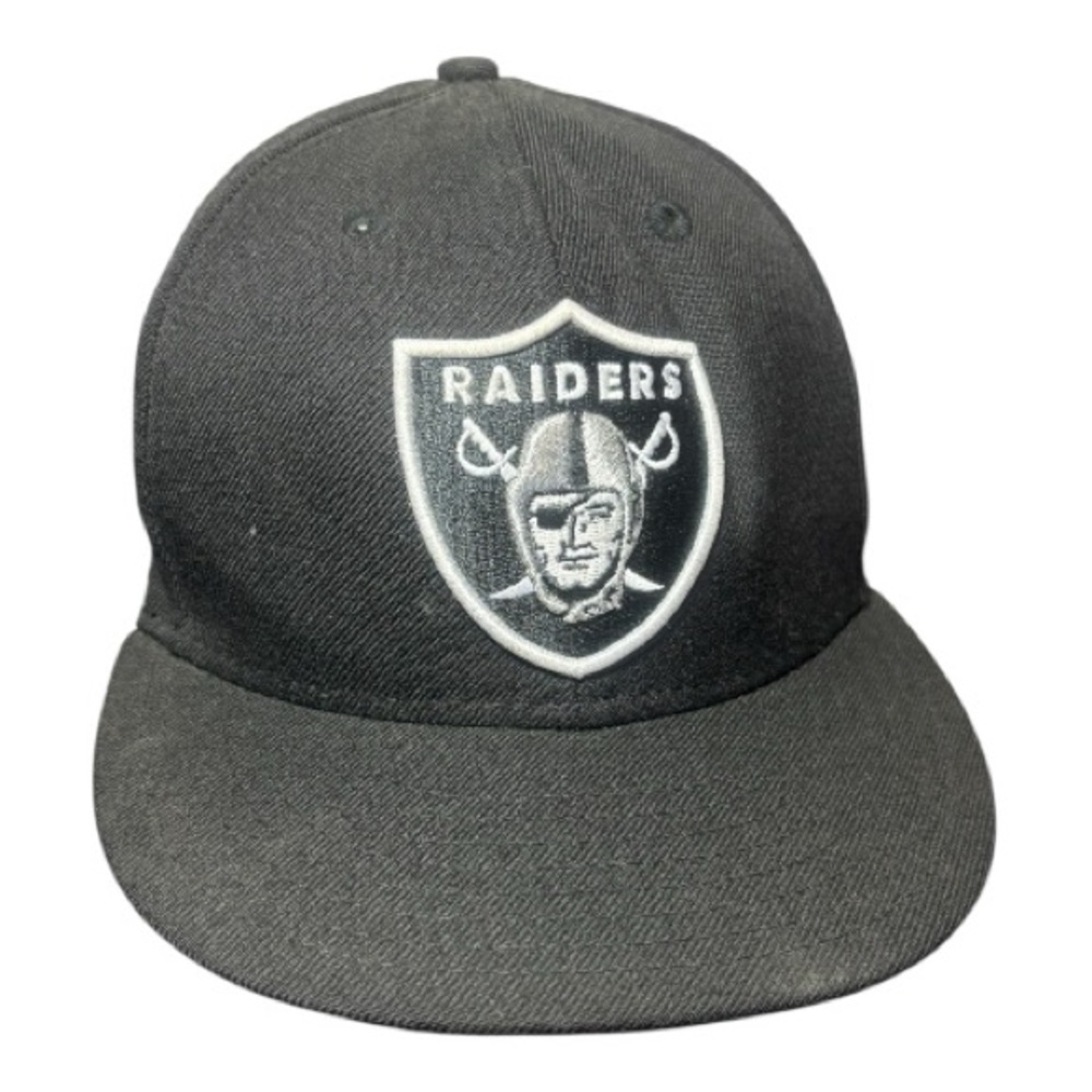 NEW ERA 59fifty Micro Fleece Black Raiders NFL Fitted Hat